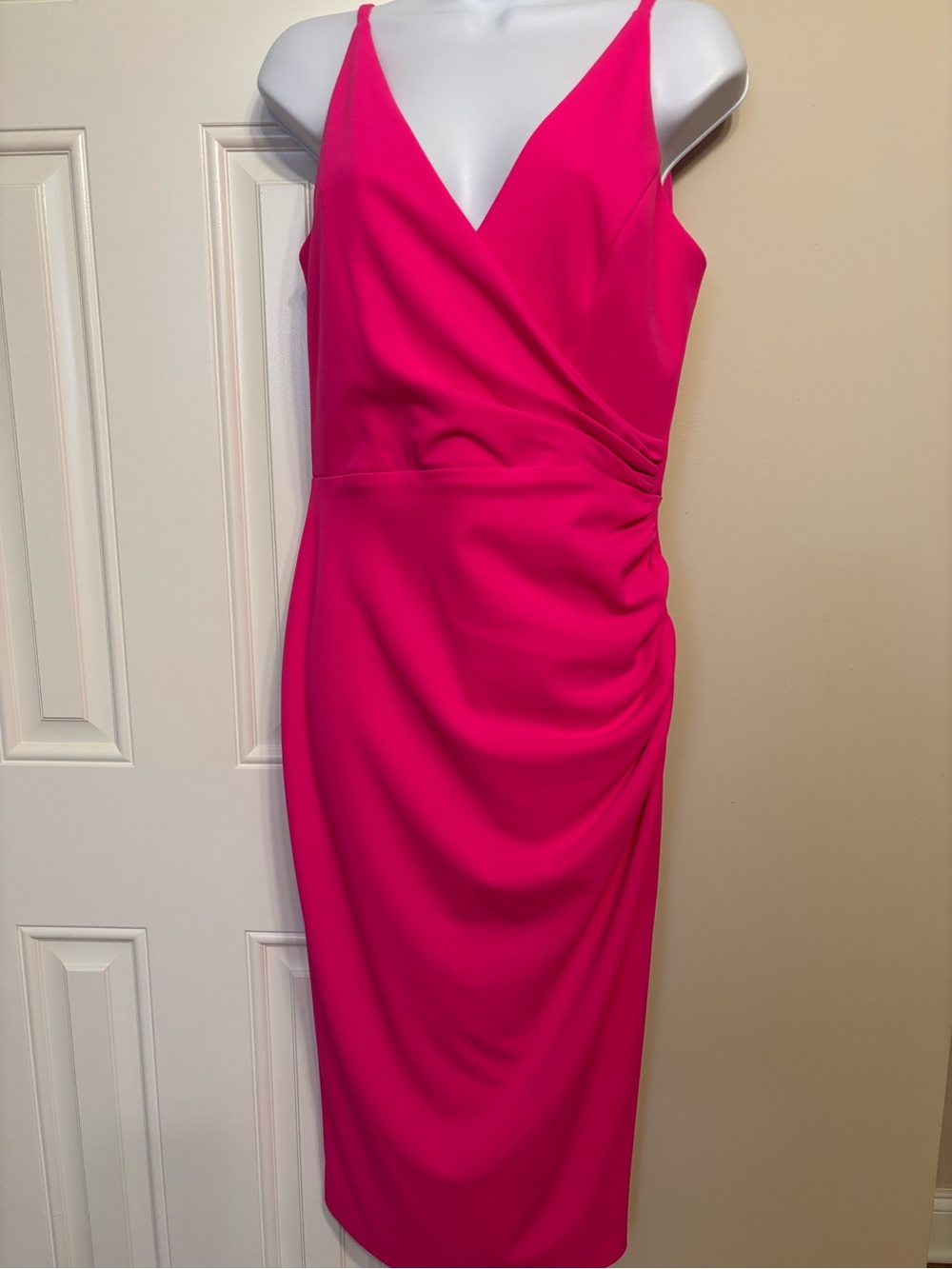 Betsy & Adam Ruched Bodycon Cocktail Party Dress